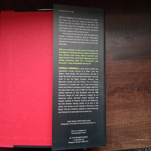 * 2/$10 *  Blow Fly by Patricia Cornwell - Picture 3 of 3